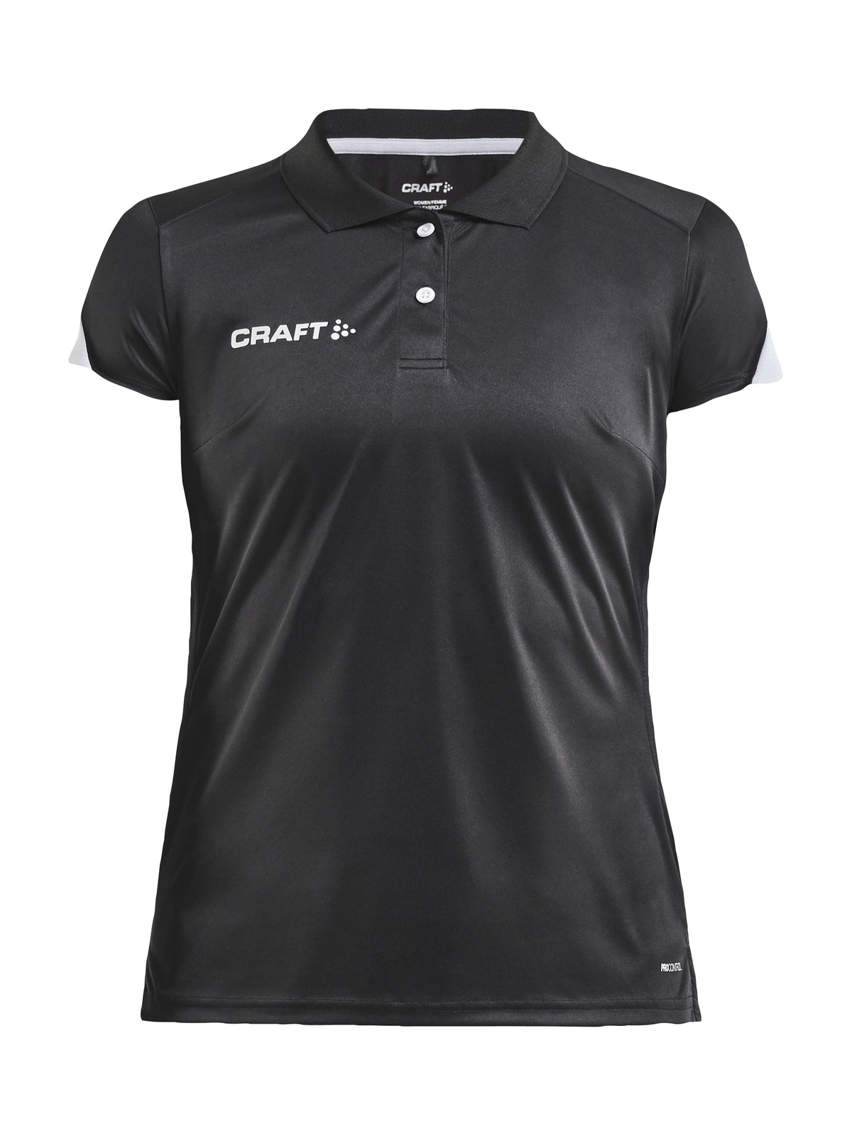 Craft PRO Control Impact polo dames in zwart/wit