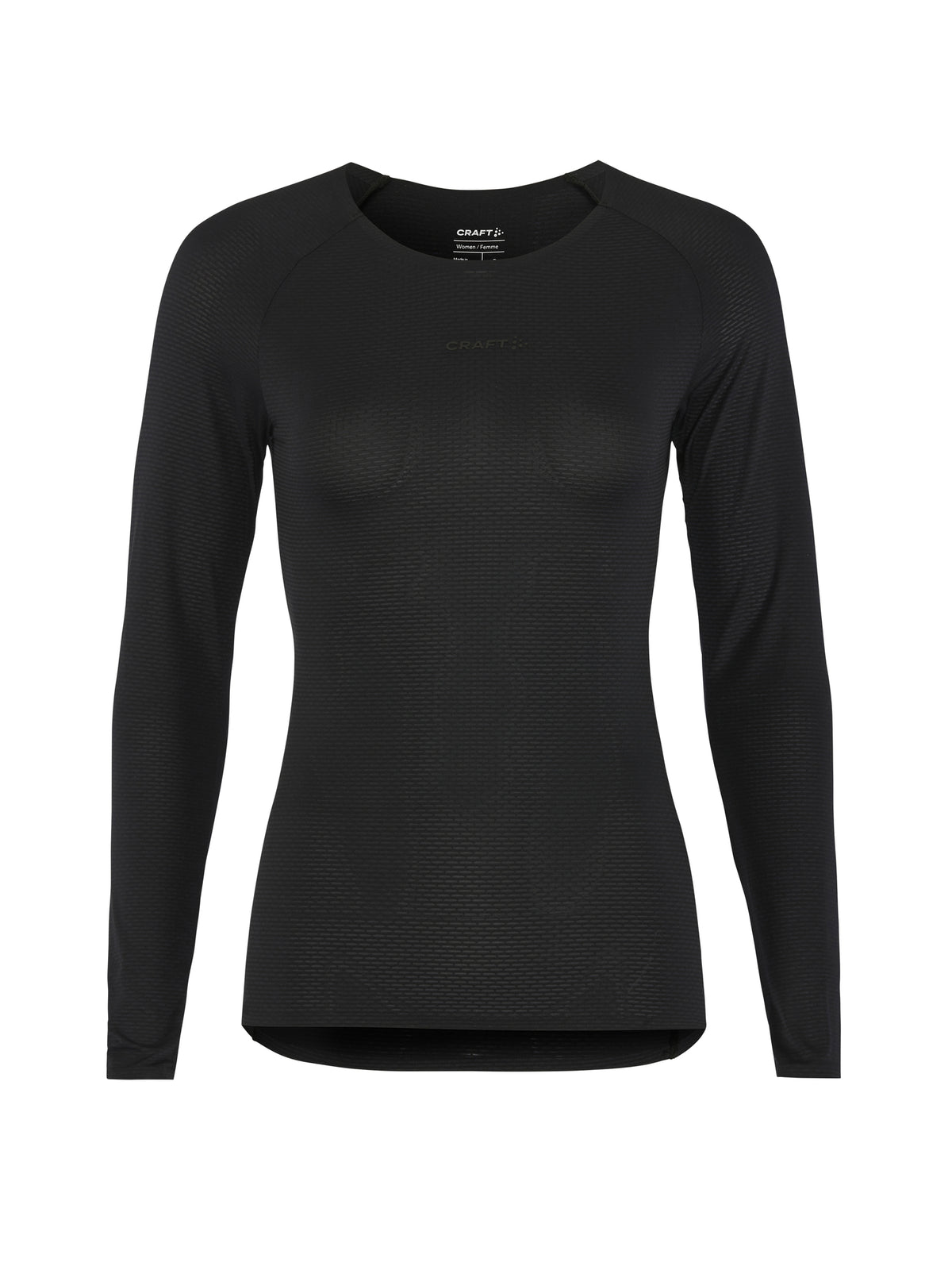 Craft Active Nanoweight T-shirt met lange mouw dames in zwart/zwart