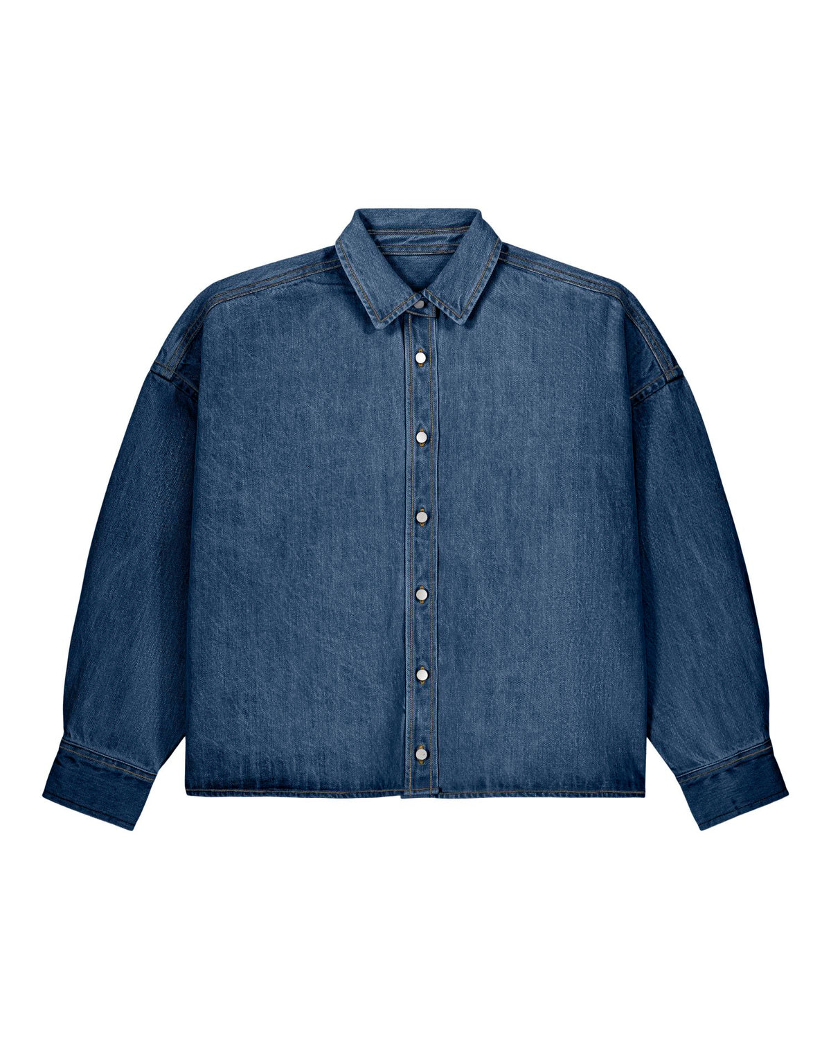 Stella Ember in blauwe denim