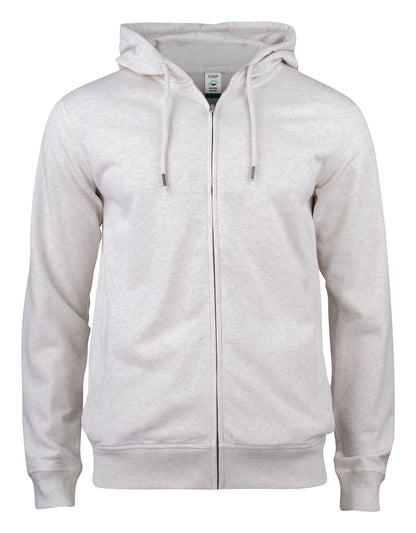 Clique Premium OC vest met capuchon in naturel gemêleerd