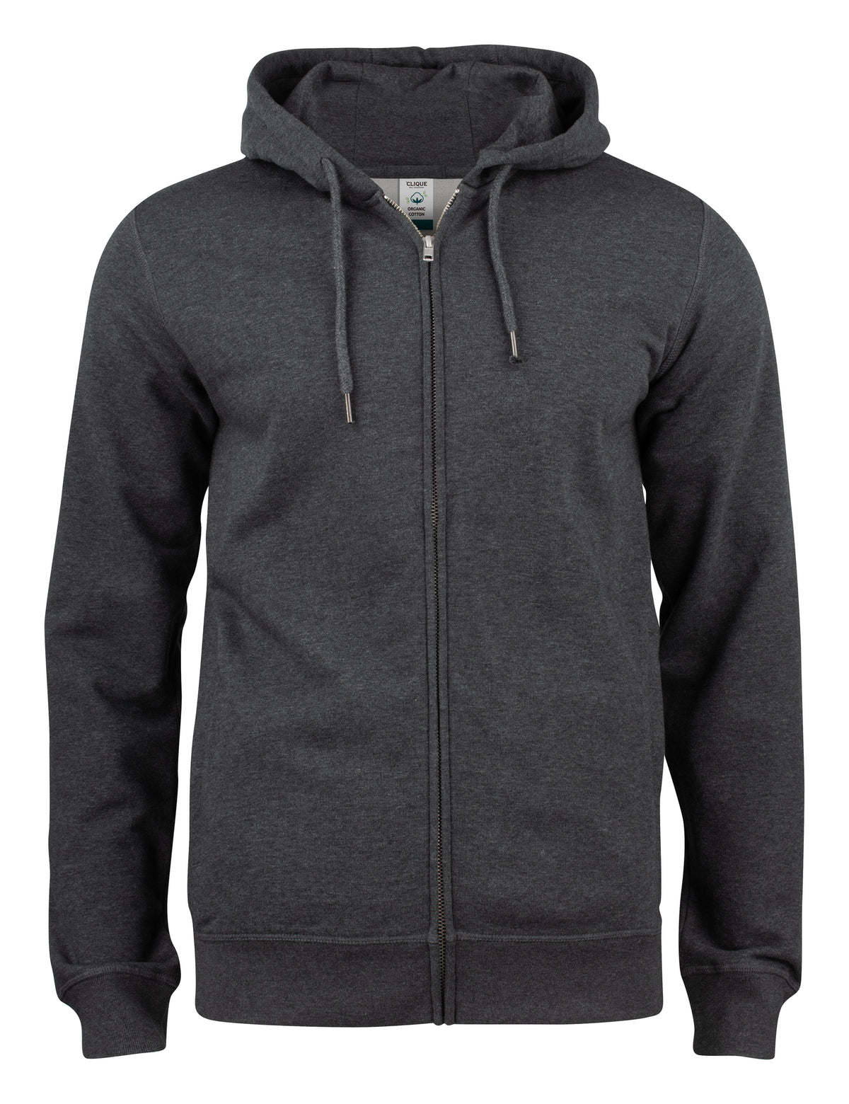 Clique Premium OC vest met capuchon in antraciet