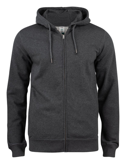 Clique Premium OC vest met capuchon in antraciet