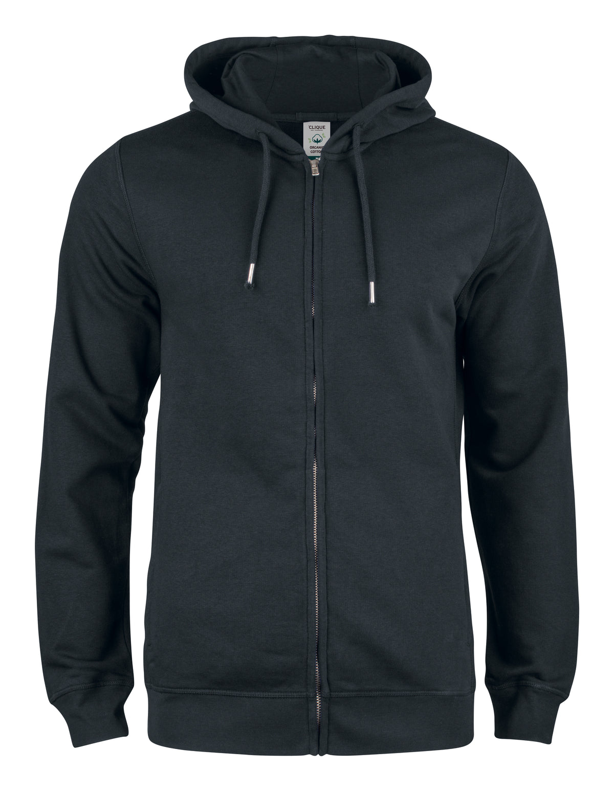 Clique Premium OC vest met capuchon in zwart