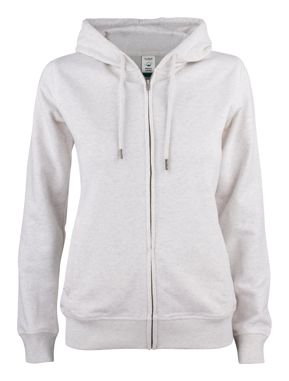 Clique Premium OC vest met capuchon dames in naturel gemêleerd