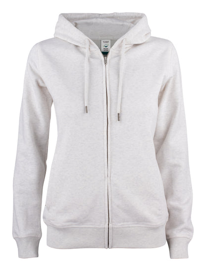 Clique Premium OC vest met capuchon dames in naturel gemêleerd