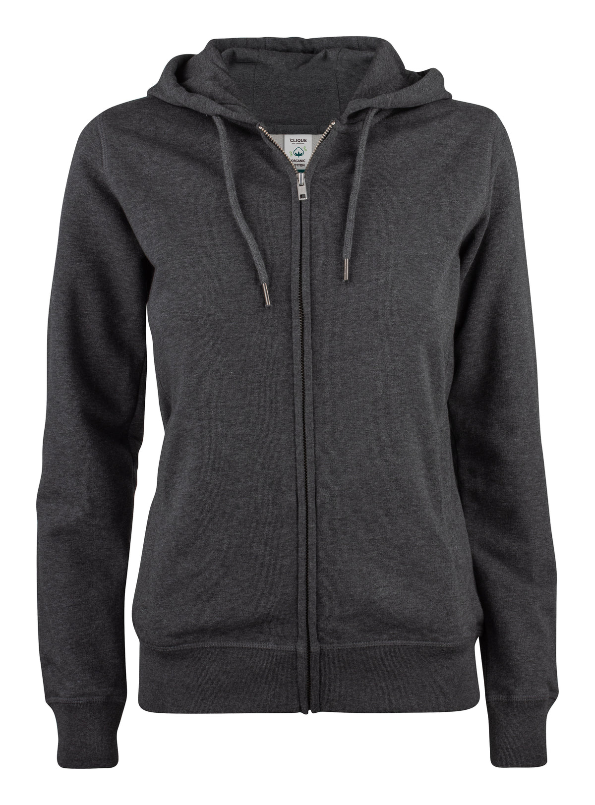 Clique Premium OC vest met capuchon dames in antraciet
