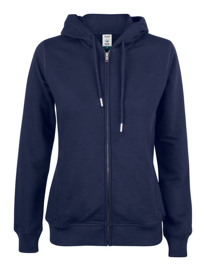 Clique Premium OC vest met capuchon dames in marineblauw