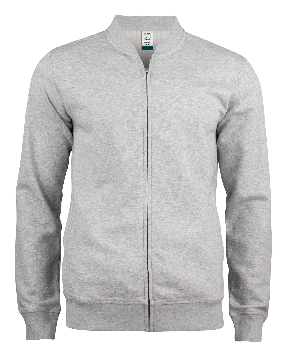 Clique Premium OC Cardigan vest heren in grijs gemêleerd