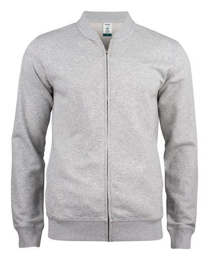Clique Premium OC Cardigan vest heren in grijs gemêleerd