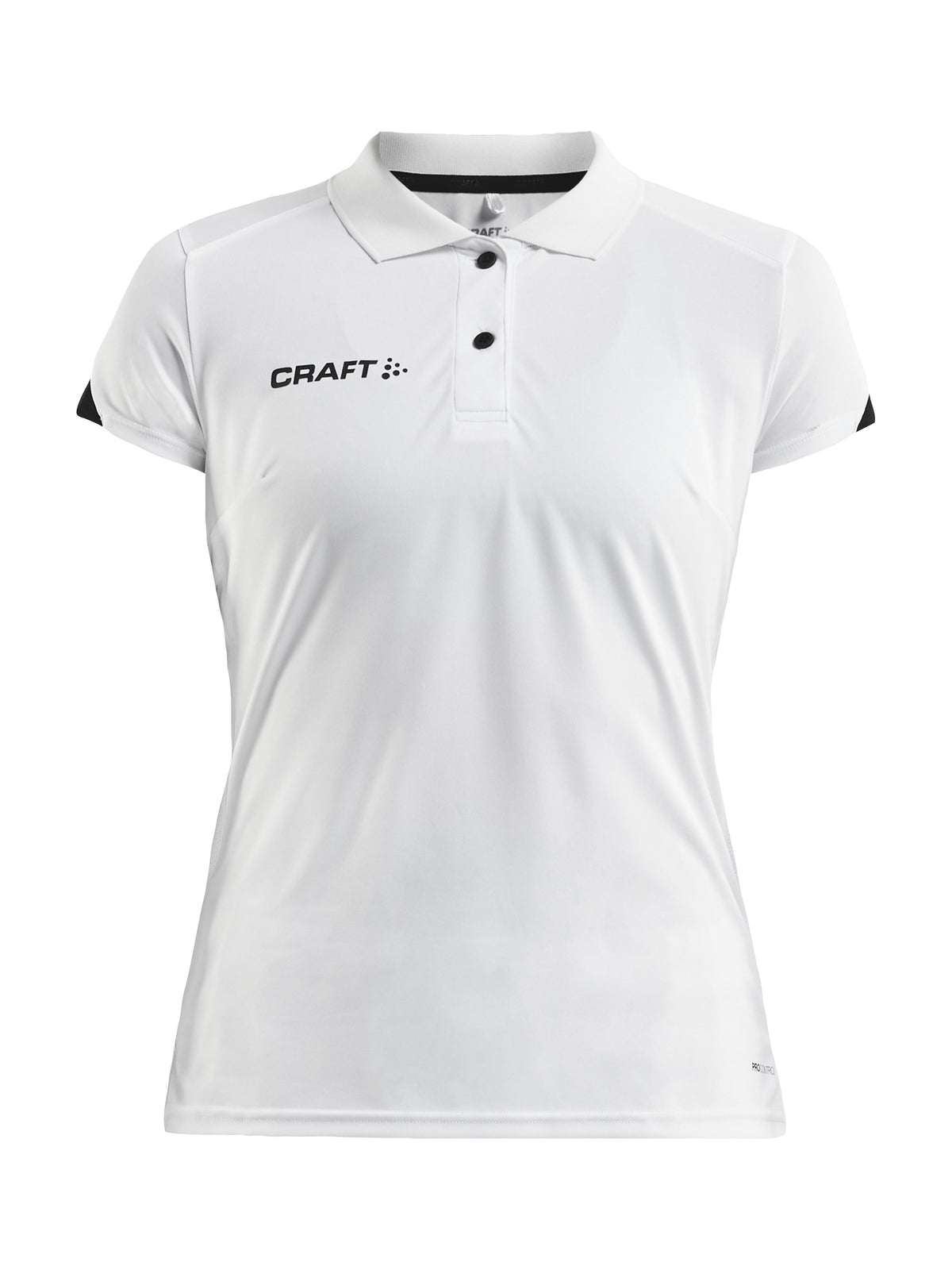 Craft PRO Control Impact polo dames in wit/zwart
