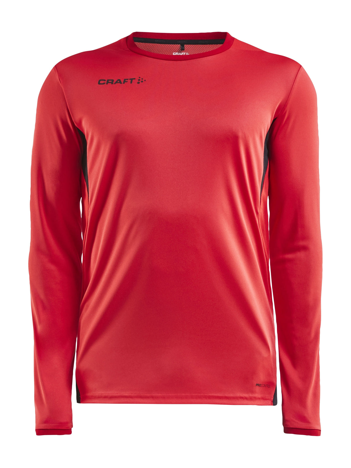 Craft PRO Control Impact T-shirt met lange mouw heren in helderrood/zwart