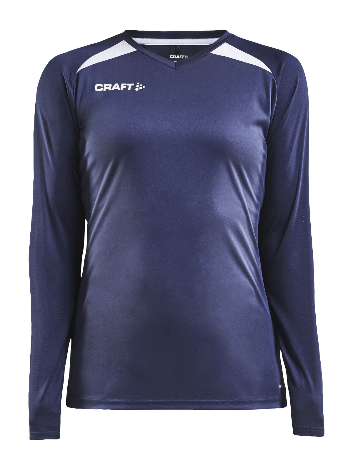 Craft PRO Control Impact T-shirt met lange mouw dames in marineblauw/wit