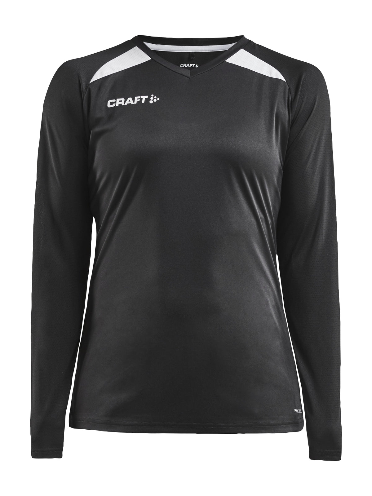 Craft PRO Control Impact T-shirt met lange mouw dames in zwart/wit