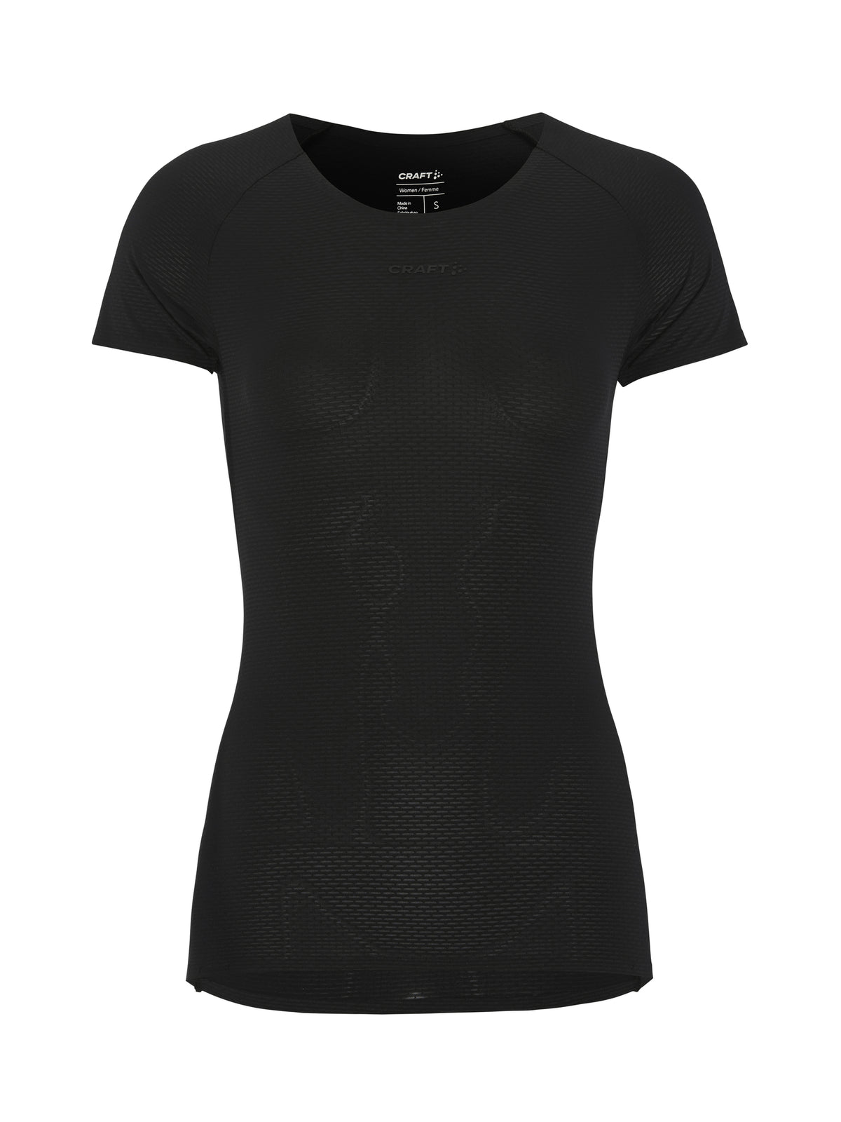 Craft Active Nanoweight T-shirt dames in zwart/zwart