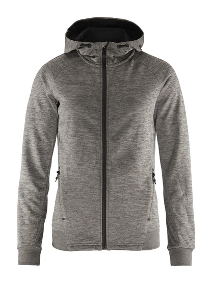 Craft ADV Unify vest met capuchon dames in donkergrijs gemêleerd