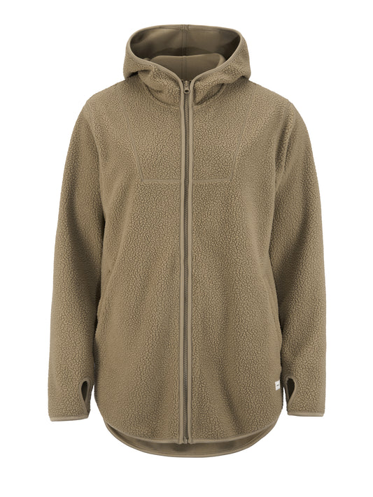 Craft Join Pile Fleece vest met capuchon dames in taupe