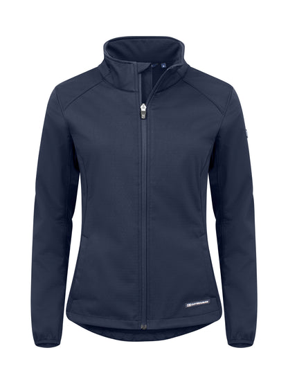 Cutter & Buck Oak Harbor softshell jas dames in marineblauw