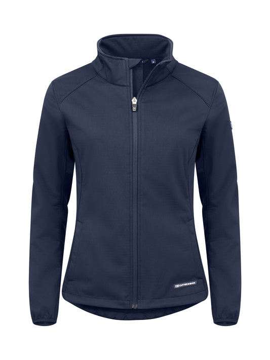 Cutter & Buck Oak Harbor softshell jas dames in marineblauw
