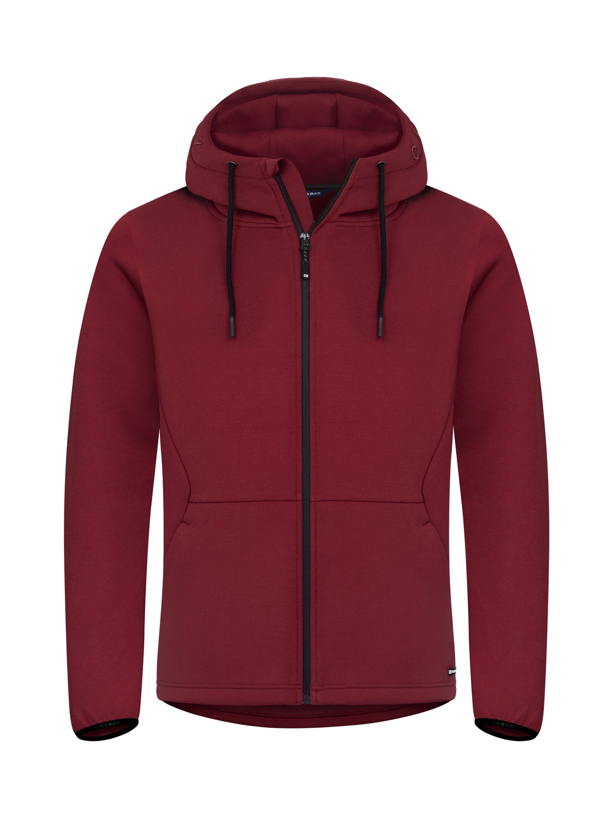 Cutter & Buck Pemberton vest met capuchon heren in bikerrood