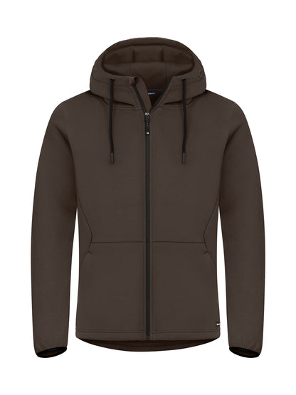 Cutter & Buck Pemberton vest met capuchon heren in donker mokka