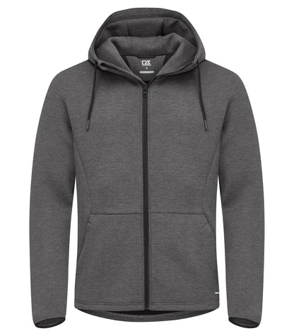 Cutter & Buck Pemberton vest met capuchon heren in antraciet gemêleerd