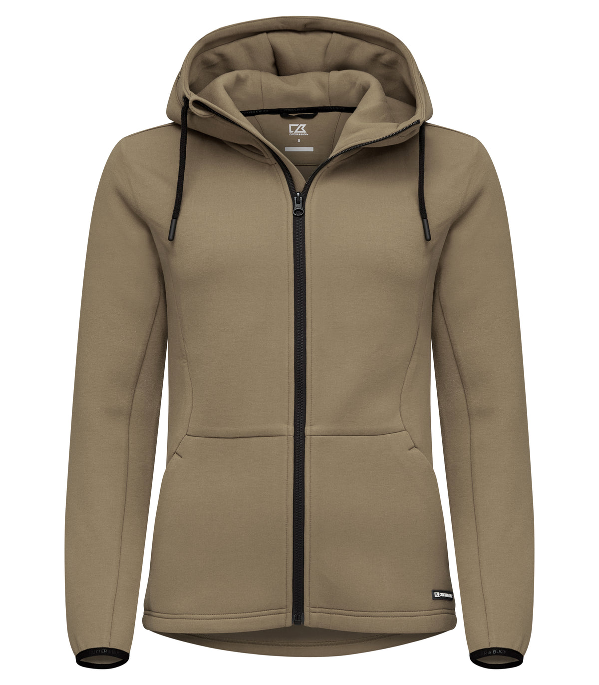 Cutter & Buck Pemberton vest met capuchon dames in khaki