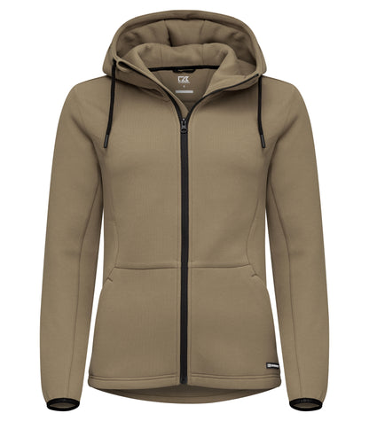 Cutter & Buck Pemberton vest met capuchon dames in khaki