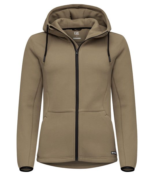 Cutter & Buck Pemberton vest met capuchon dames in khaki