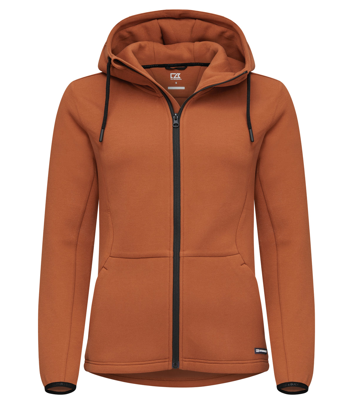 Cutter & Buck Pemberton vest met capuchon dames in roestoranje