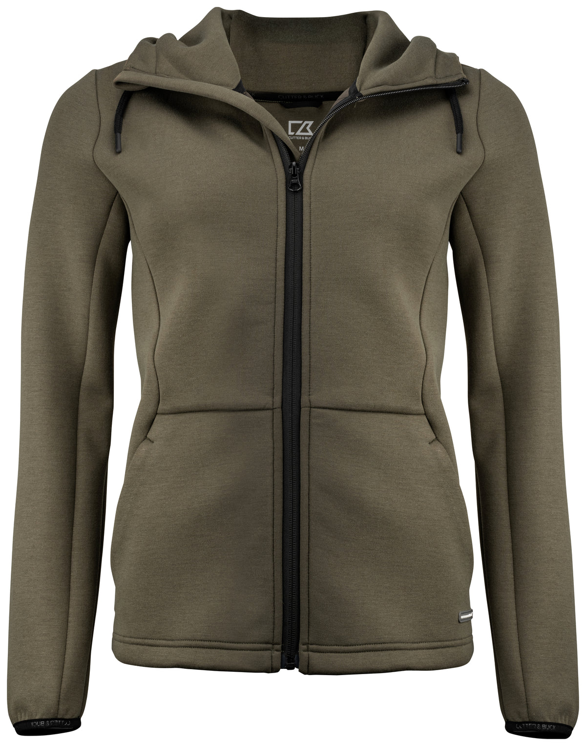 Cutter & Buck Pemberton vest met capuchon dames in ivy groen