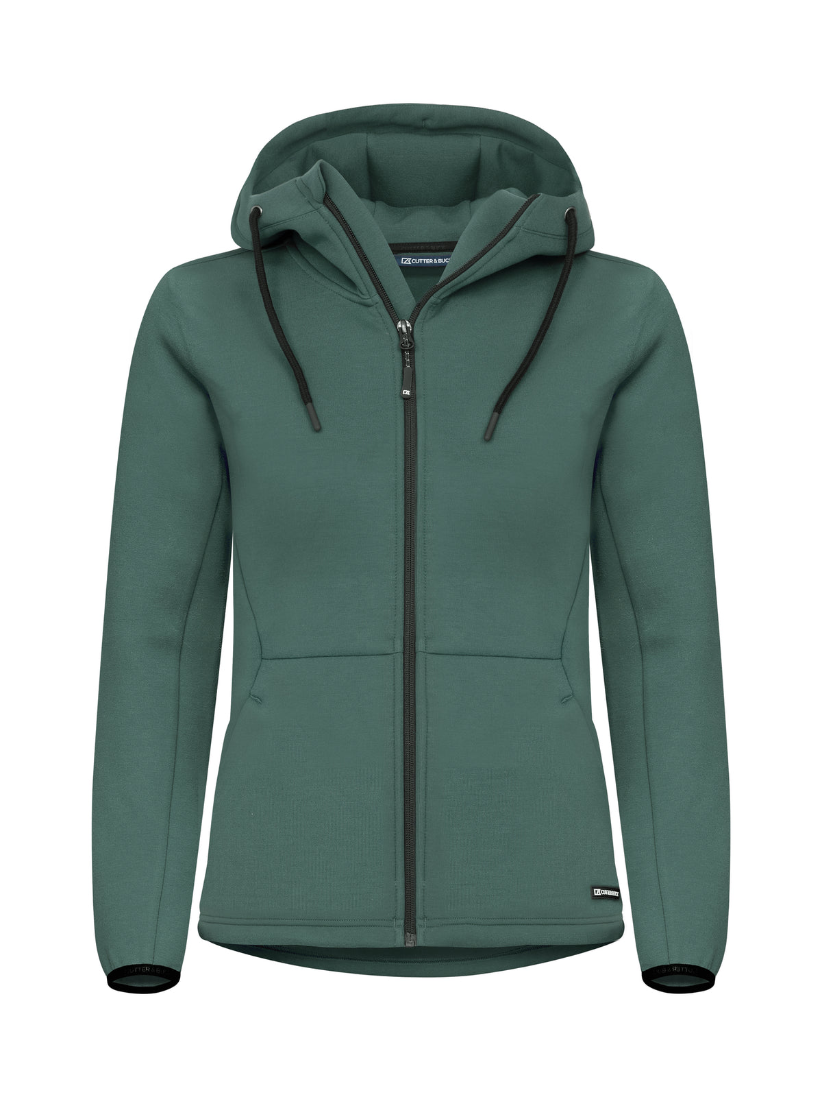 Cutter & Buck Pemberton vest met capuchon dames in dennengroen