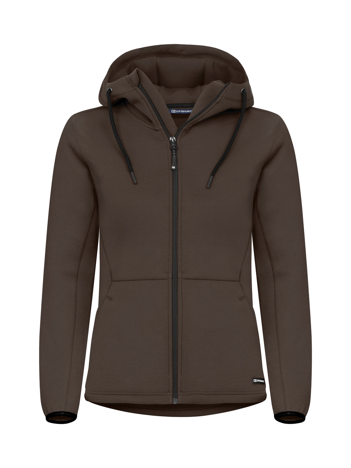 Cutter & Buck Pemberton vest met capuchon dames in donker mokka