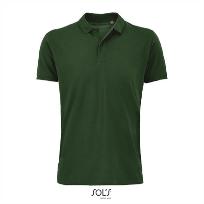 SOL'S Planet polo heren in flessengroen