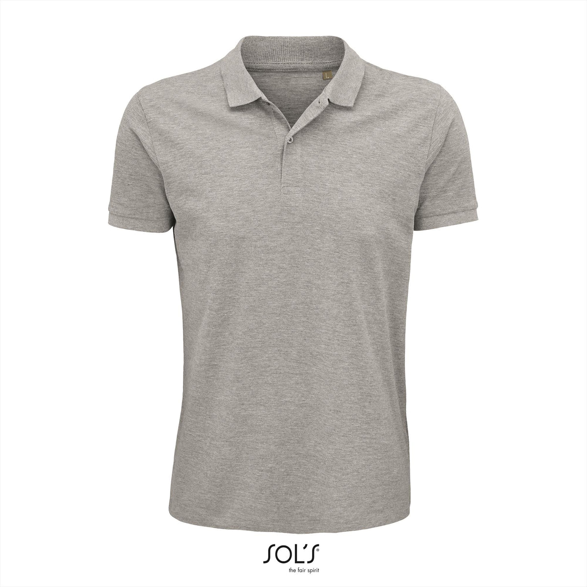 SOL'S Planet polo heren in grijs gemêleerd