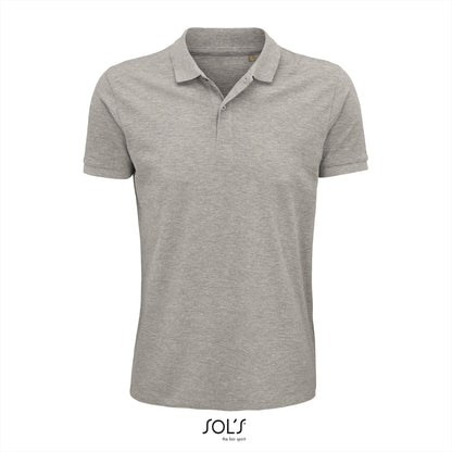 SOL'S Planet polo heren in grijs gemêleerd