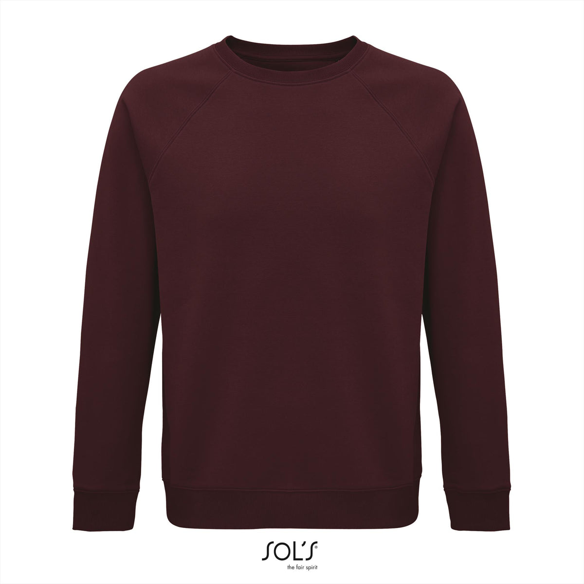 SOL'S Space sweater in burgundy