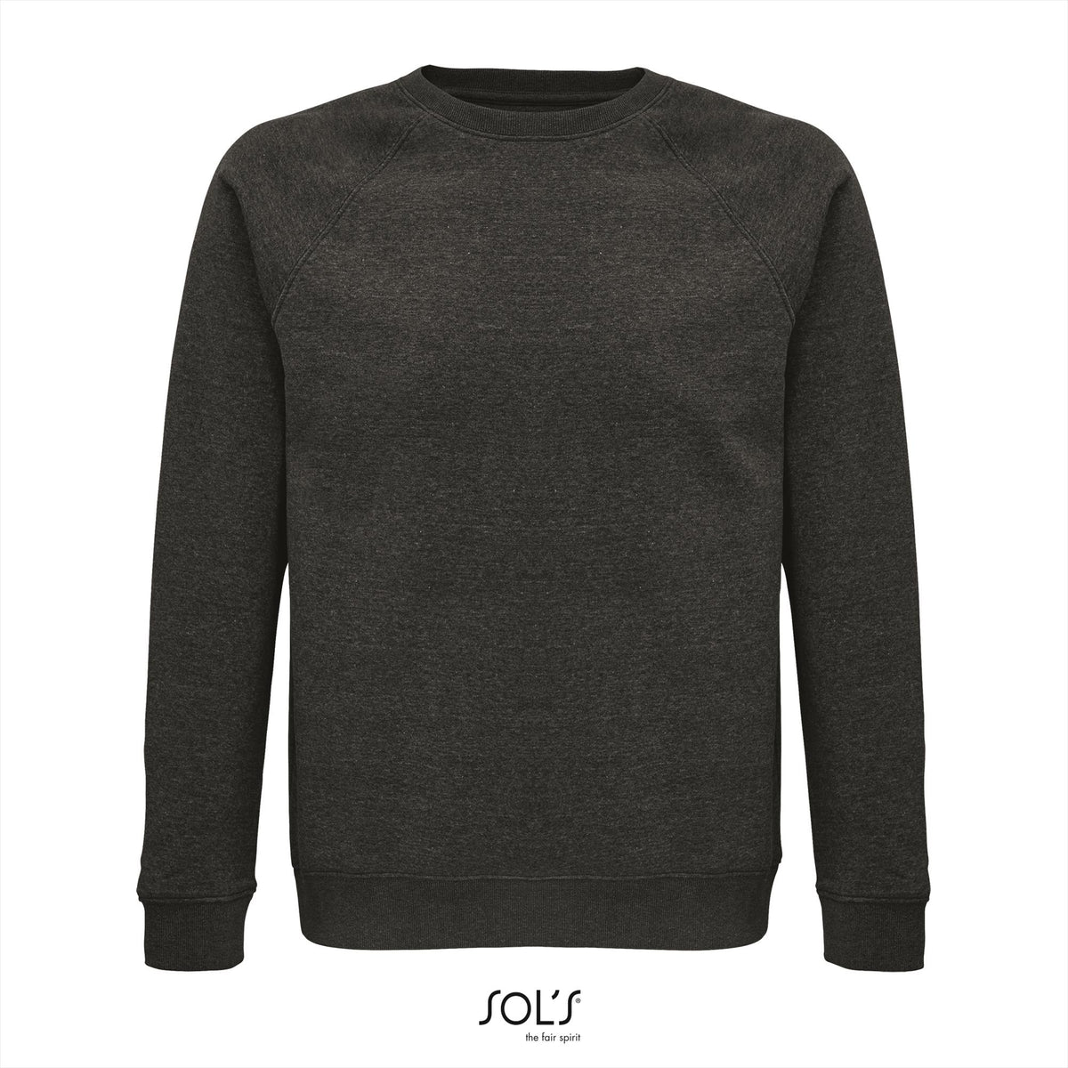 SOL'S Space sweater in antraciet gemêleerd
