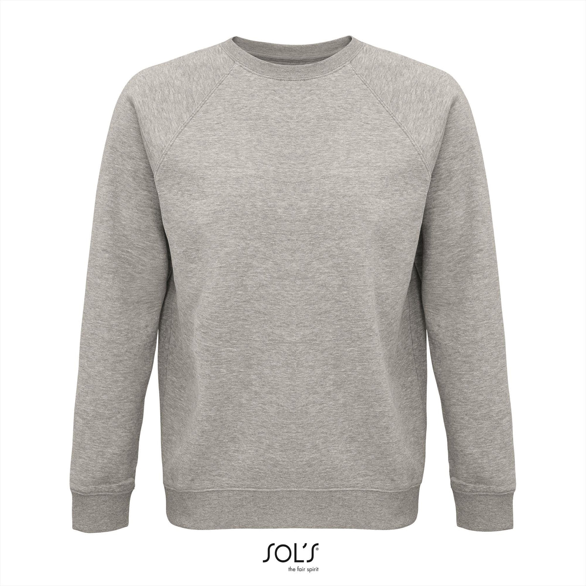 SOL'S Space sweater in grijs gemêleerd