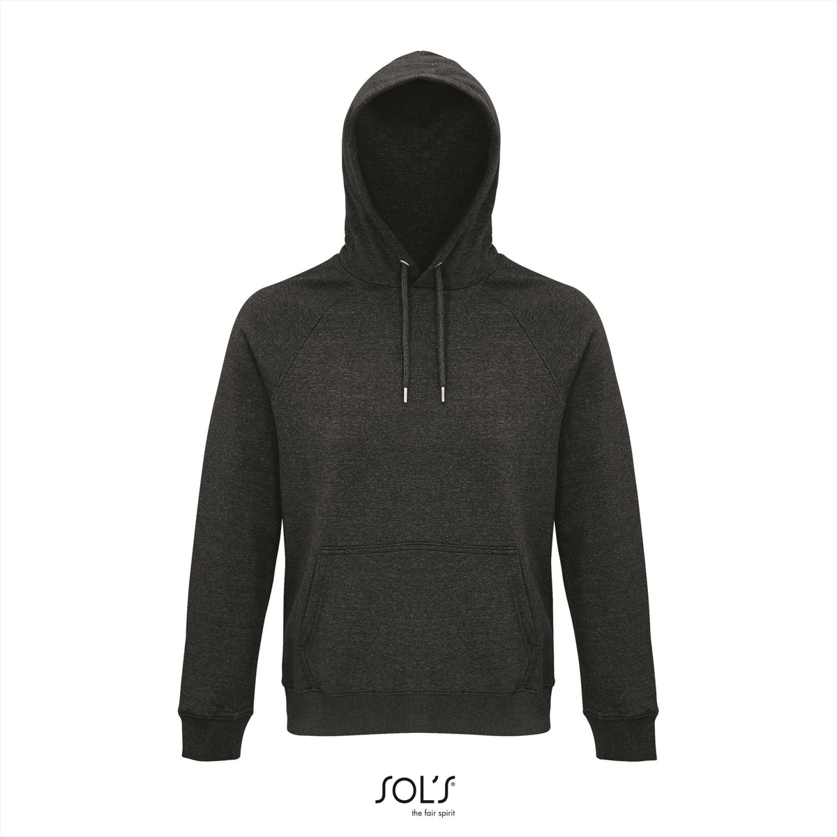 SOL'S Stellar hoodie in antraciet gemêleerd