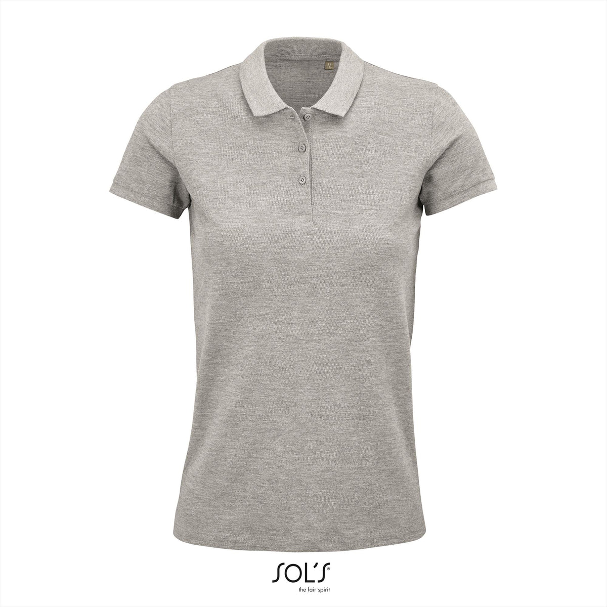 SOL'S Planet polo dames in grijs gemêleerd