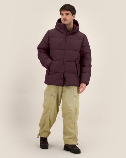 Puffer 2.0 in rood bruin