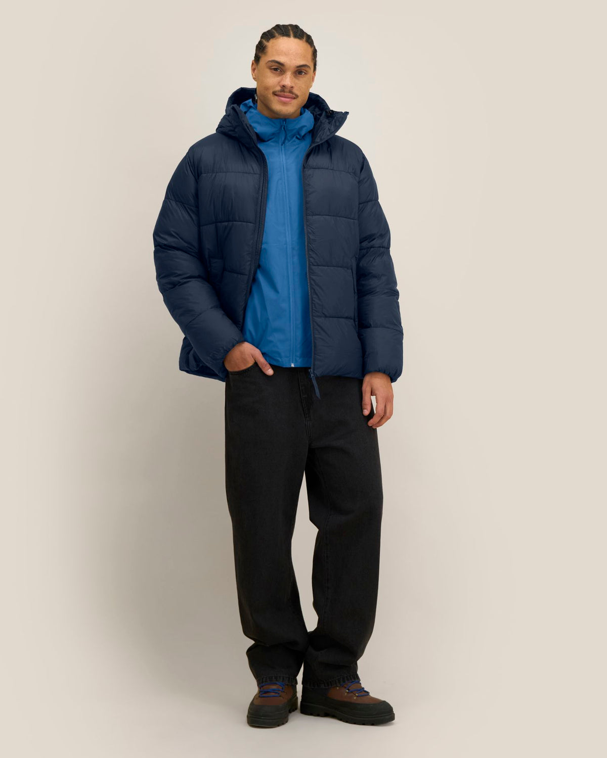 Puffer 2.0 in marineblauw