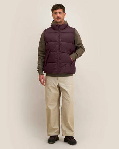 Puffer Gilet 2.0 in rood bruin