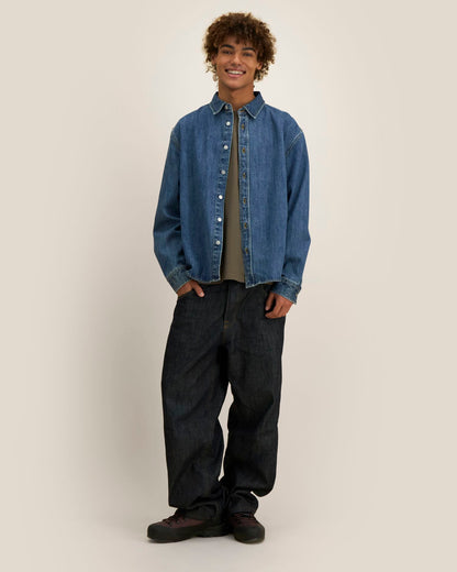 Palmer in blauwe denim