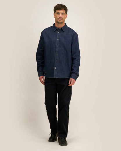Palmer in donkere denim