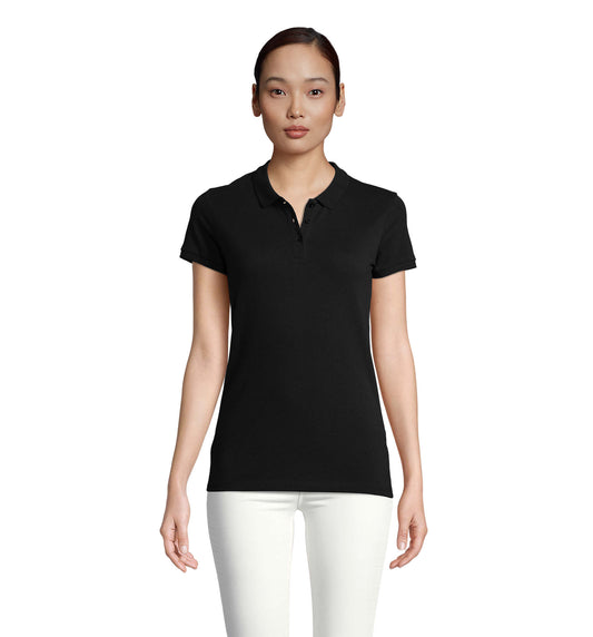 SOL'S Planet polo dames in zwart