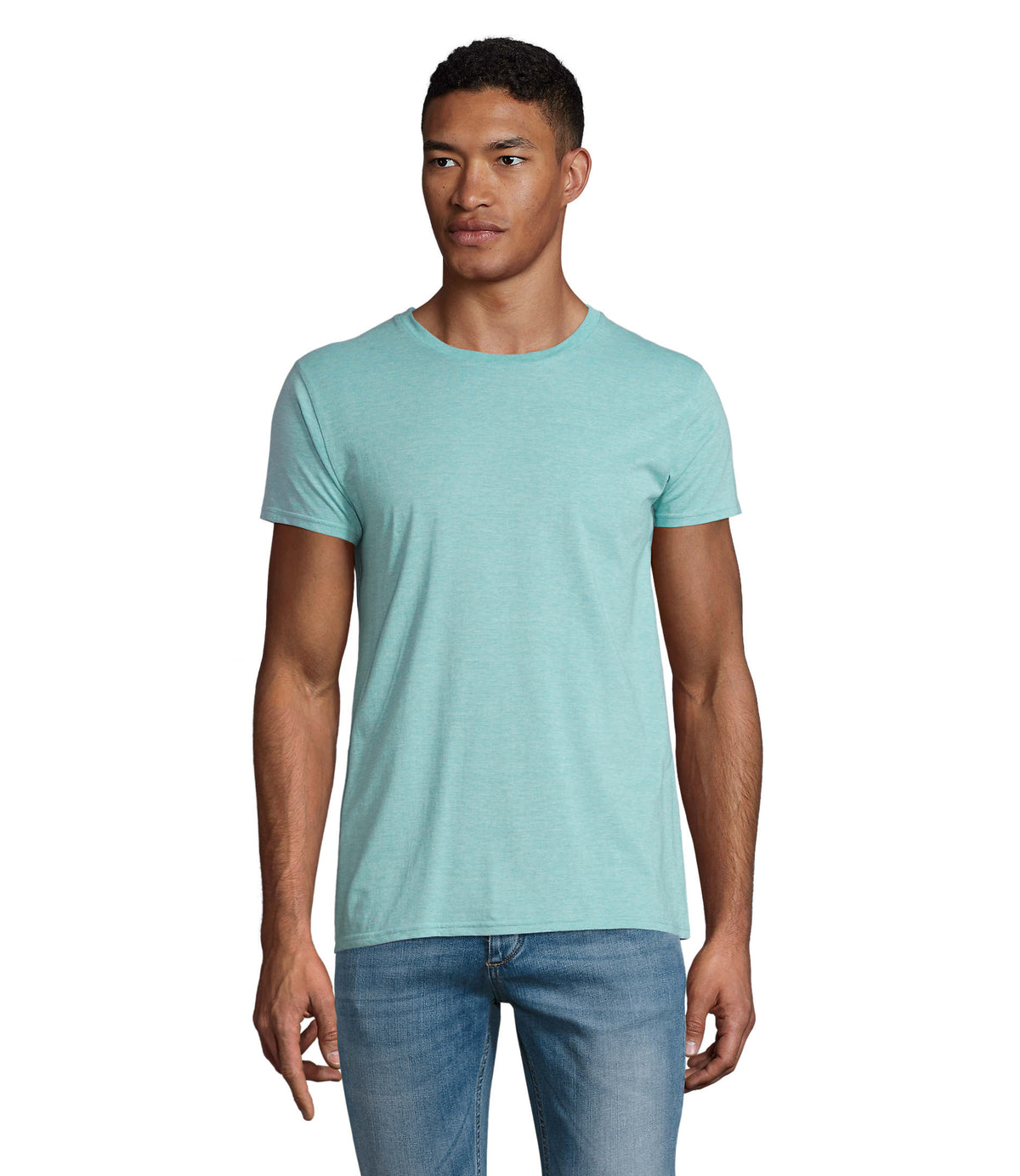SOL'S Crusader T-shirt heren in lichtgroen gemêleerd