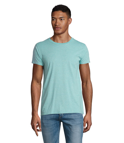 SOL'S Crusader T-shirt heren in lichtgroen gemêleerd