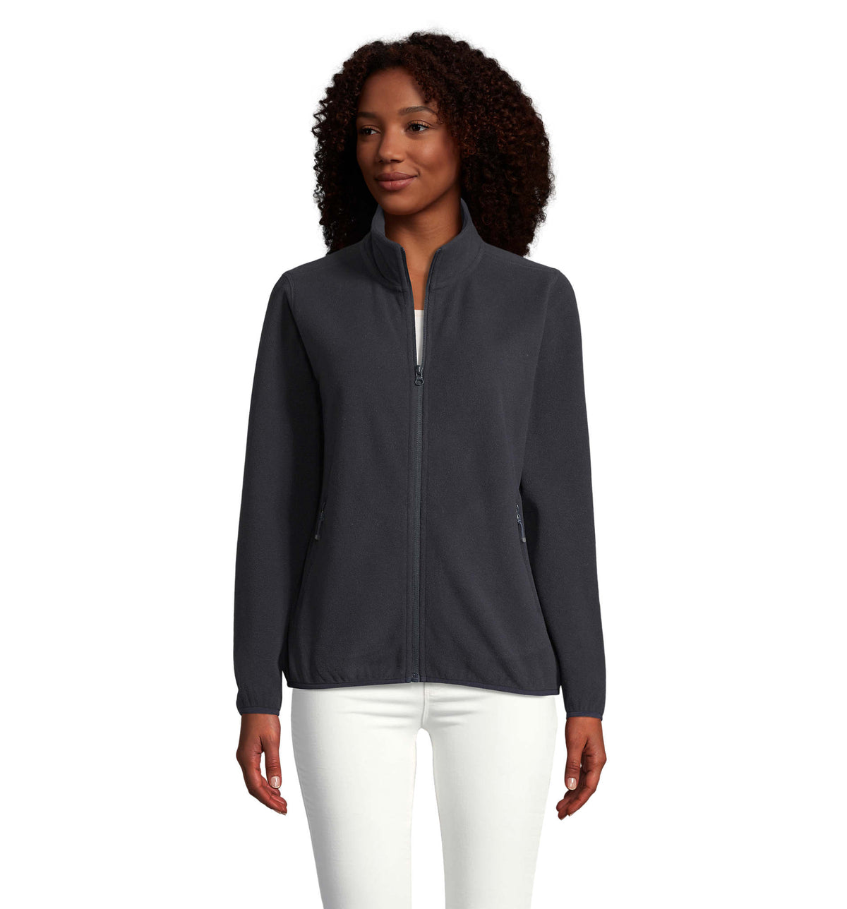 SOL'S Factor fleecevest dames in marineblauw
