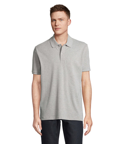 SOL'S Pegase polo in grijs gemêleerd